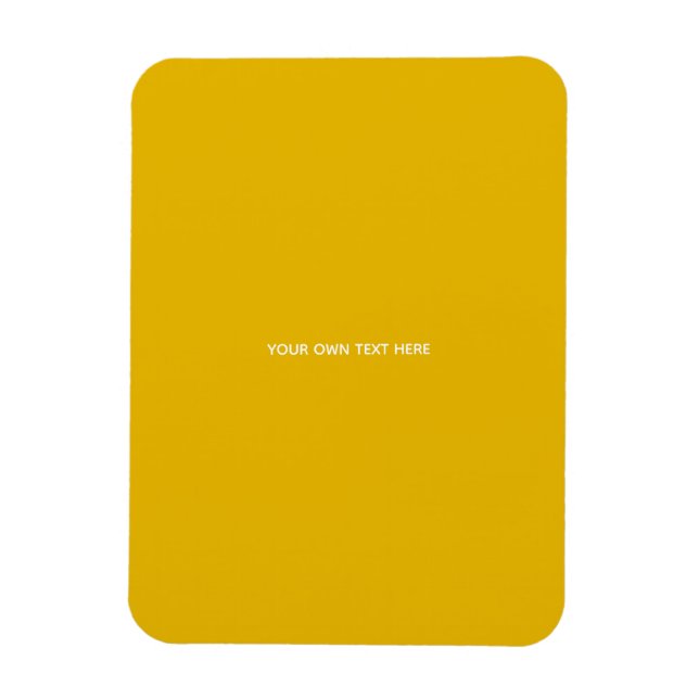 Create Your Own Yellow Custom Design Magnet (Vertical)