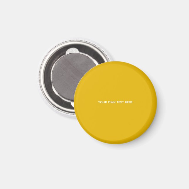 Create Your Own Yellow Custom Design Magnet (Front/Back)