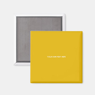 Create Your Own Yellow Custom Design Magnet