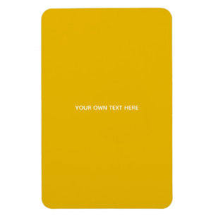 Create Your Own Yellow Custom Design Magnet