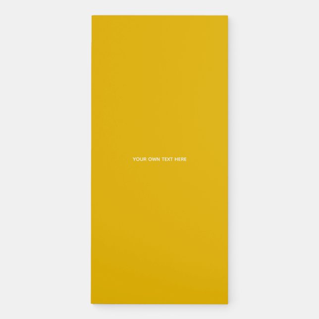 Create Your Own Yellow Custom Design Magnetic Notepad (Front)