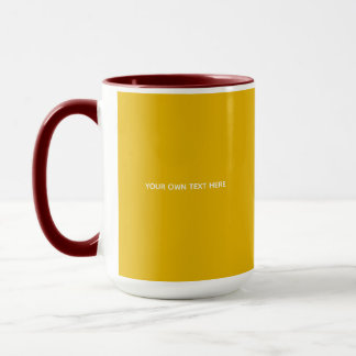 Create Your Own Yellow Custom Design Mug