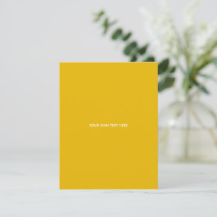 Create Your Own Yellow Custom Design Note Card
