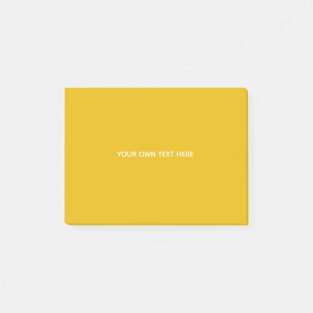 Create Your Own Yellow Custom Design Post-it Notes (Front)