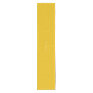 Create Your Own Yellow Custom Design Short Table Runner