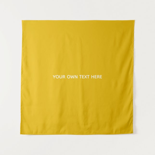 Create Your Own Yellow Custom Design Tapestry (Front)