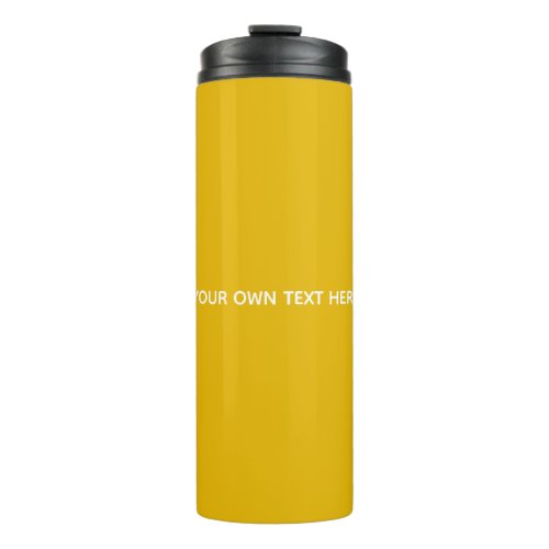 Create Your Own Yellow Custom Design Thermal Tumbler