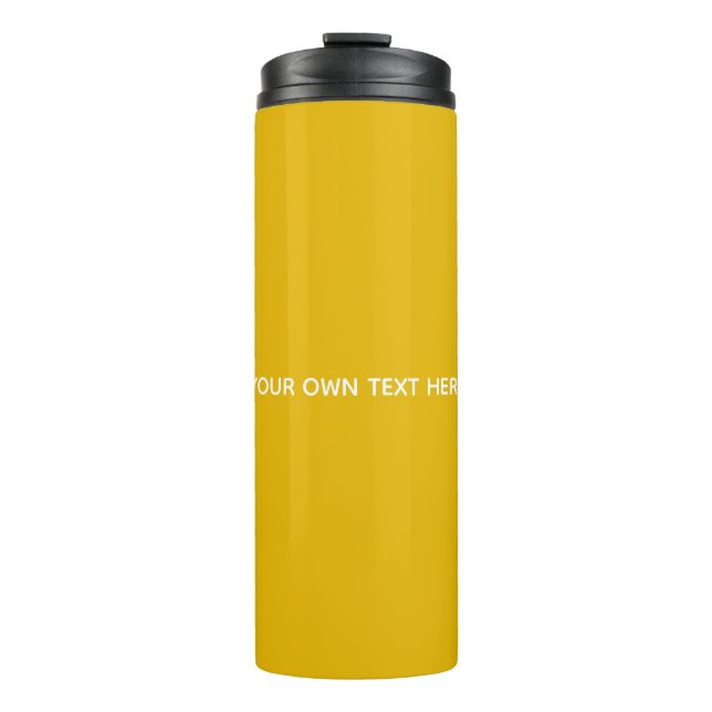 Create Your Own Yellow Custom Design Thermal Tumbler (Front)