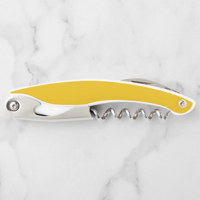 Create Your Own Yellow Custom Design Waiter's Corkscrew (Front)