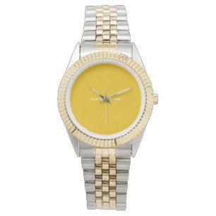 Create Your Own Yellow Custom Design Watch
