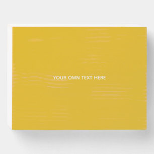 Create Your Own Yellow Custom Design Wooden Box Sign