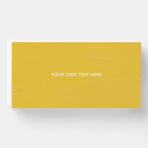 Create Your Own Yellow Custom Design Wooden Box Sign