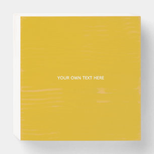 Create Your Own Yellow Custom Design Wooden Box Sign