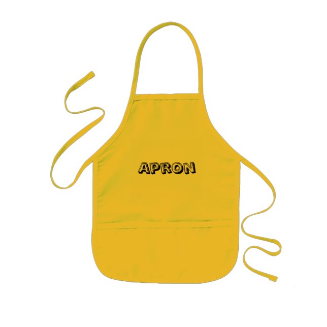 Create Your Own Yellow Kids' Apron (Front)