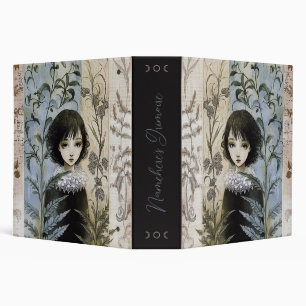 Create Your Own Young Hedge Witch Botanical 3 Ring Binder