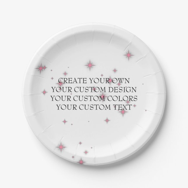 Create Your Own - Your Image Here - Paper Plates (Front)