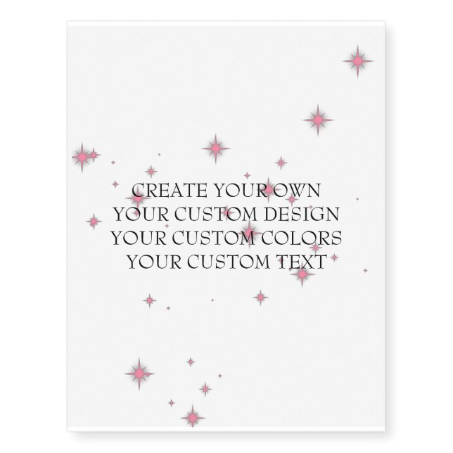 Create Your Own - Your Image Here - Temporary Tattoos (Front)