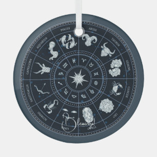 Create Your Own Zodiac Wheel Glass Ornament