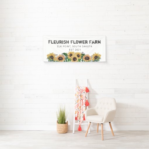 Create your owne Flower Farm Banner | Zazzle