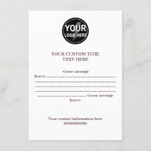 Create your owner's custom logo/editable enclosure card