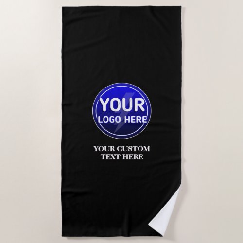 Create your owners custom logoeditable template  beach towel