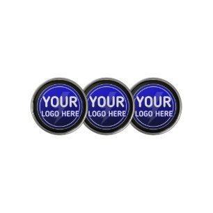 Create your owner's custom logo/editable template- golf ball marker