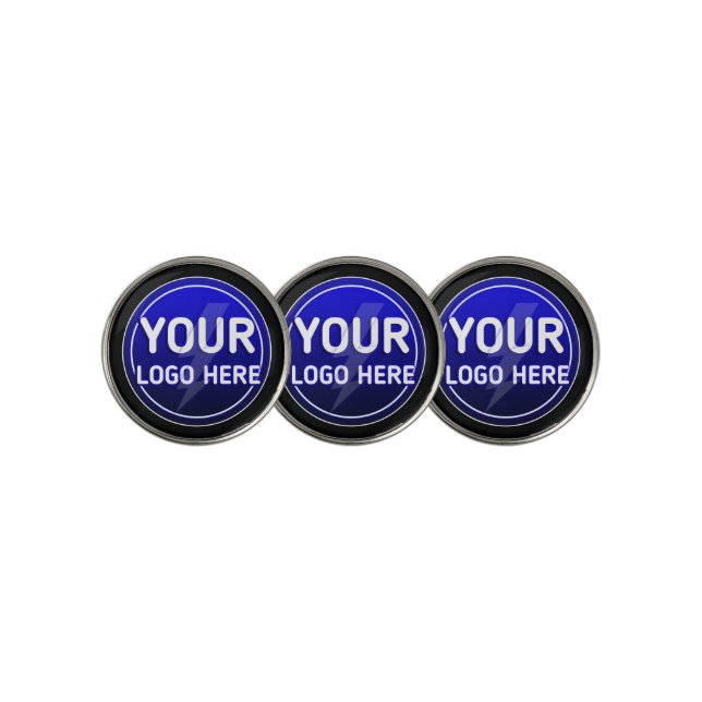 Create your owner's custom logo/editable template- golf ball marker (3 Up)