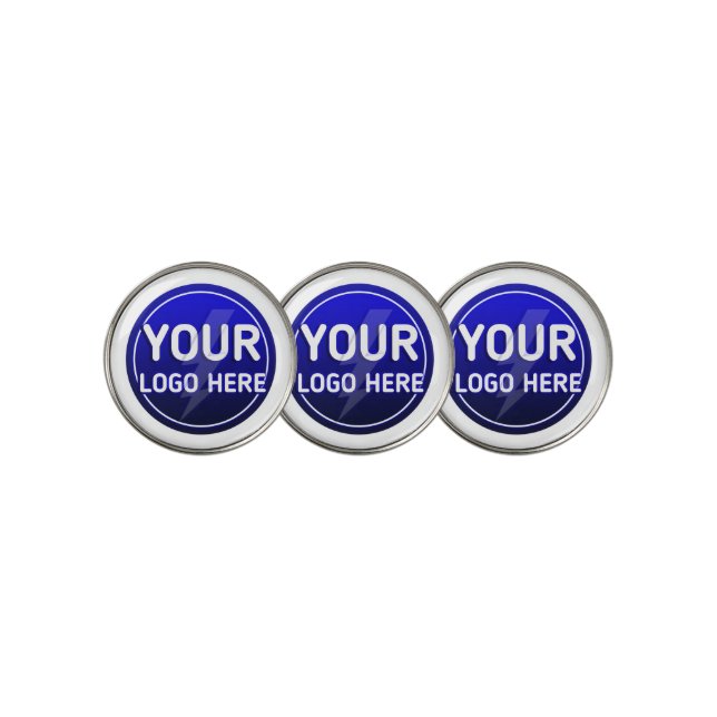 Create your owner's custom logo/editable template- golf ball marker (3 Up)