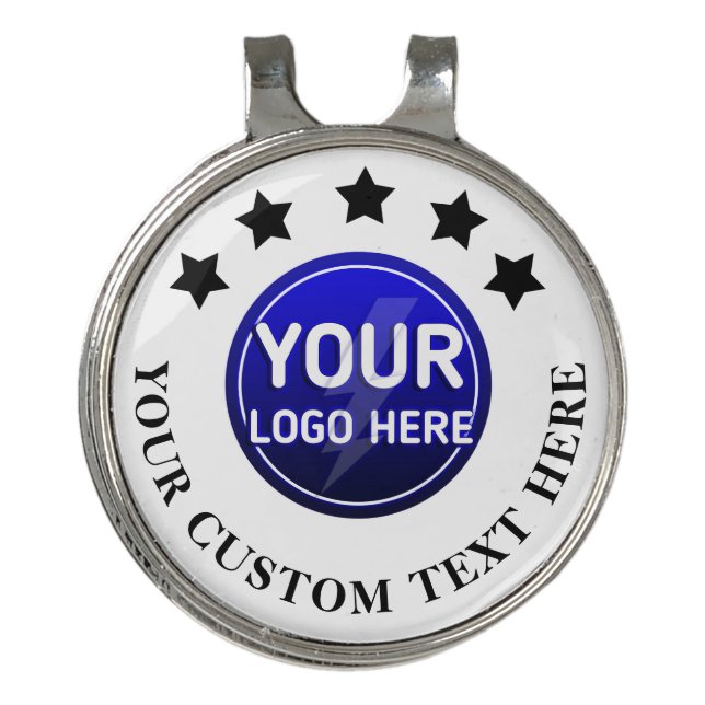 Create your owner's custom logo/editable template  golf hat clip (Front)