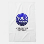 Create Your Owner&#39;s Custom Logo/editable Template Kitchen Towel at Zazzle