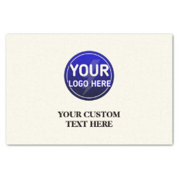 Create your owner&#39;s custom logo/editable template  tissue paper