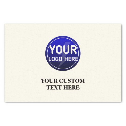 Create your owners custom logoeditable template  tissue paper