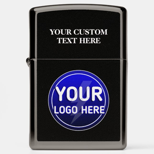 Create Your Owner's Custom logo/Editable Template  Zippo Lighter (Front)