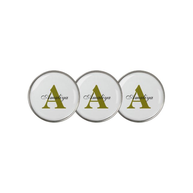 Create your owner's custom Name Golf Ball Marker (3 Up)