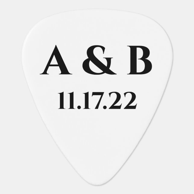 Create your owner's custom name guitar pick (Front)