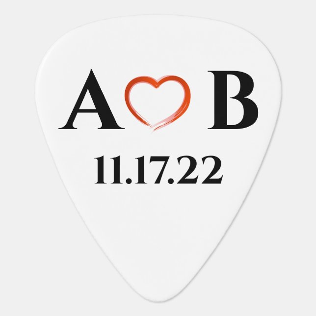 Create your owner's custom name guitar pick (Front)