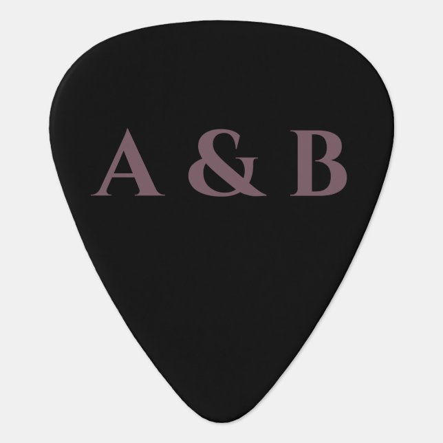 Create your owner's custom name guitar pick (Front)