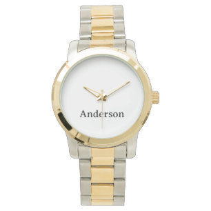 Create Your OwnUnisex Oversized Two-Tone Bracelet Watch