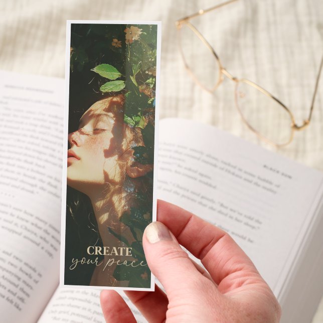 Create Your Peace Motivational Bookmark (Hand)