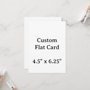 Create your Personalise 4.5" x 6.25"   Flat Card 