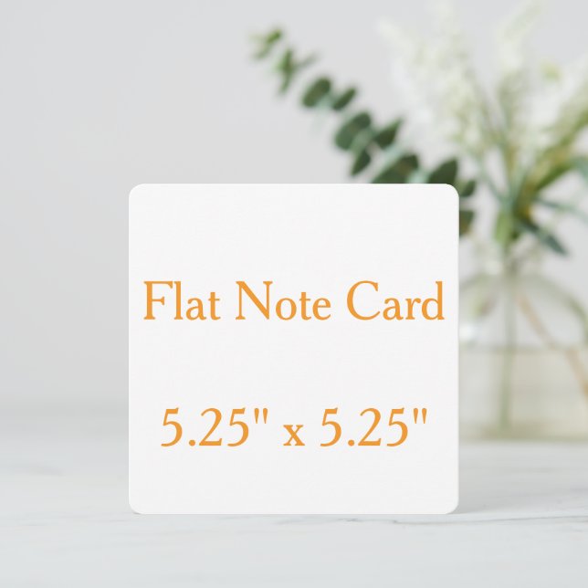Create your personalise 5.25" x 5.25" Rounded Flat Note Card (Standing Front)