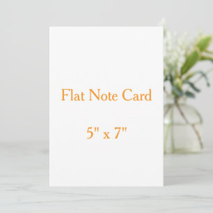 Create your personalise 5" x 7" Squared Flat Note Card