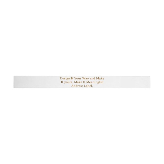 Create Your Personalize 0.625" x 7.25" Wrap Around Label (Individual)