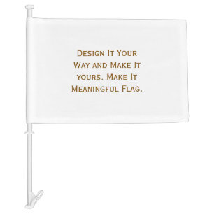 Create Your Personalize 10.5"l x 15.5"w Car Flag