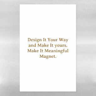 Create Your Personalize 11" x 17" Magnetic Dry Erase Sheet