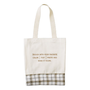 Create Your Personalize 15"(width) x 14" (length) Zazzle HEART Tote Bag