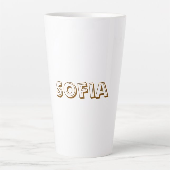 Create Your Personalize 17 oz Latte Mug (Front)
