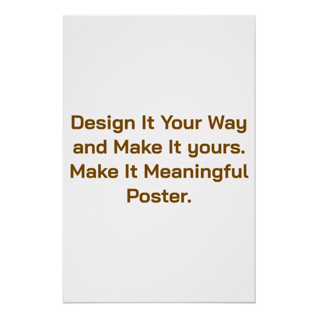 Create Your Personalize 18.67" x 28" Poster (Front)