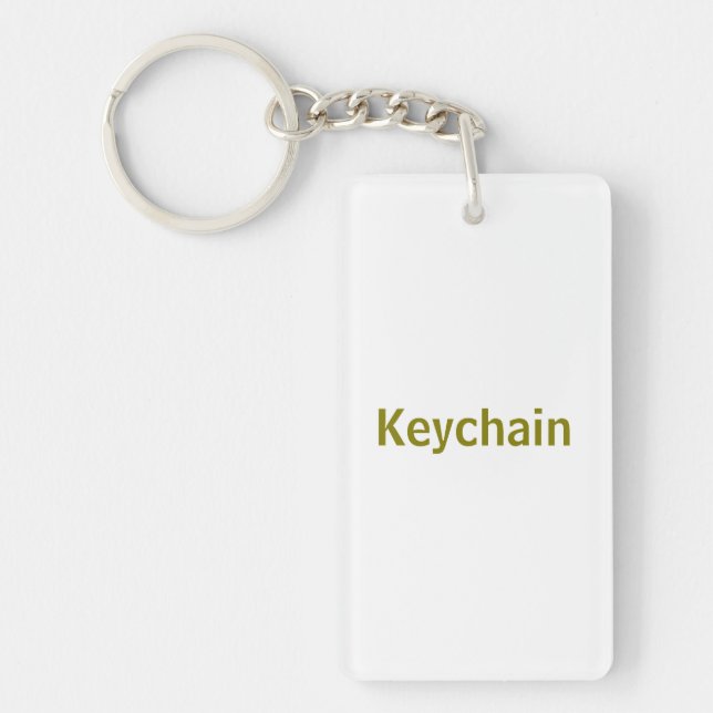 Create Your Personalize 1.5" x 2.75" Keychain (Front)
