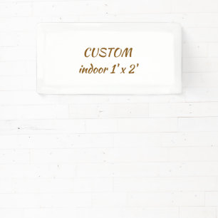 create your personalize 1' x 2' indoor banner